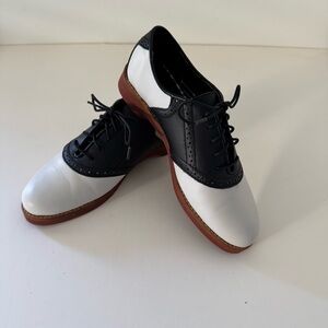 G. H. Bass Black and White Oxford Shoes